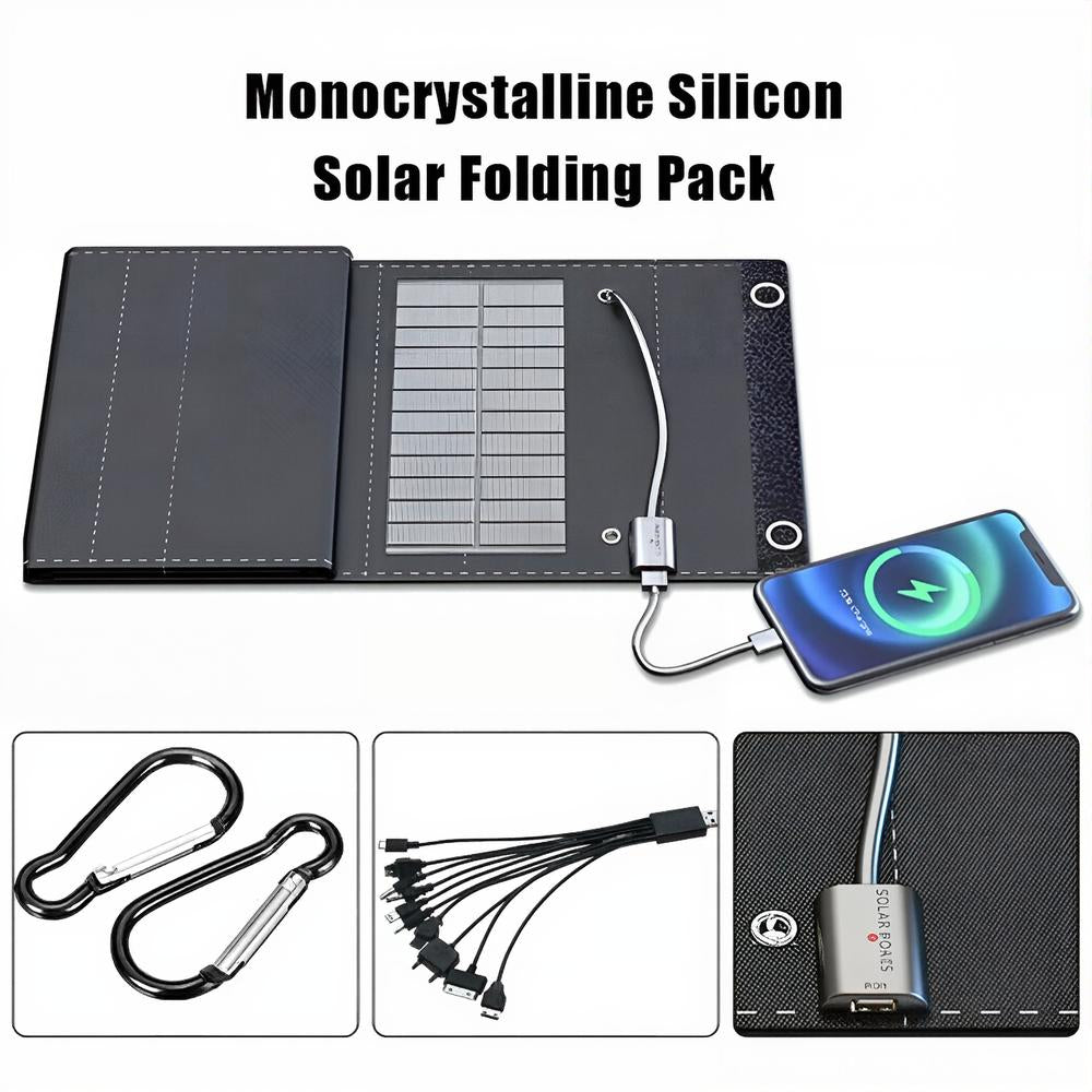 Portable Solar Panel with USB Charging – 80W Foldable Design