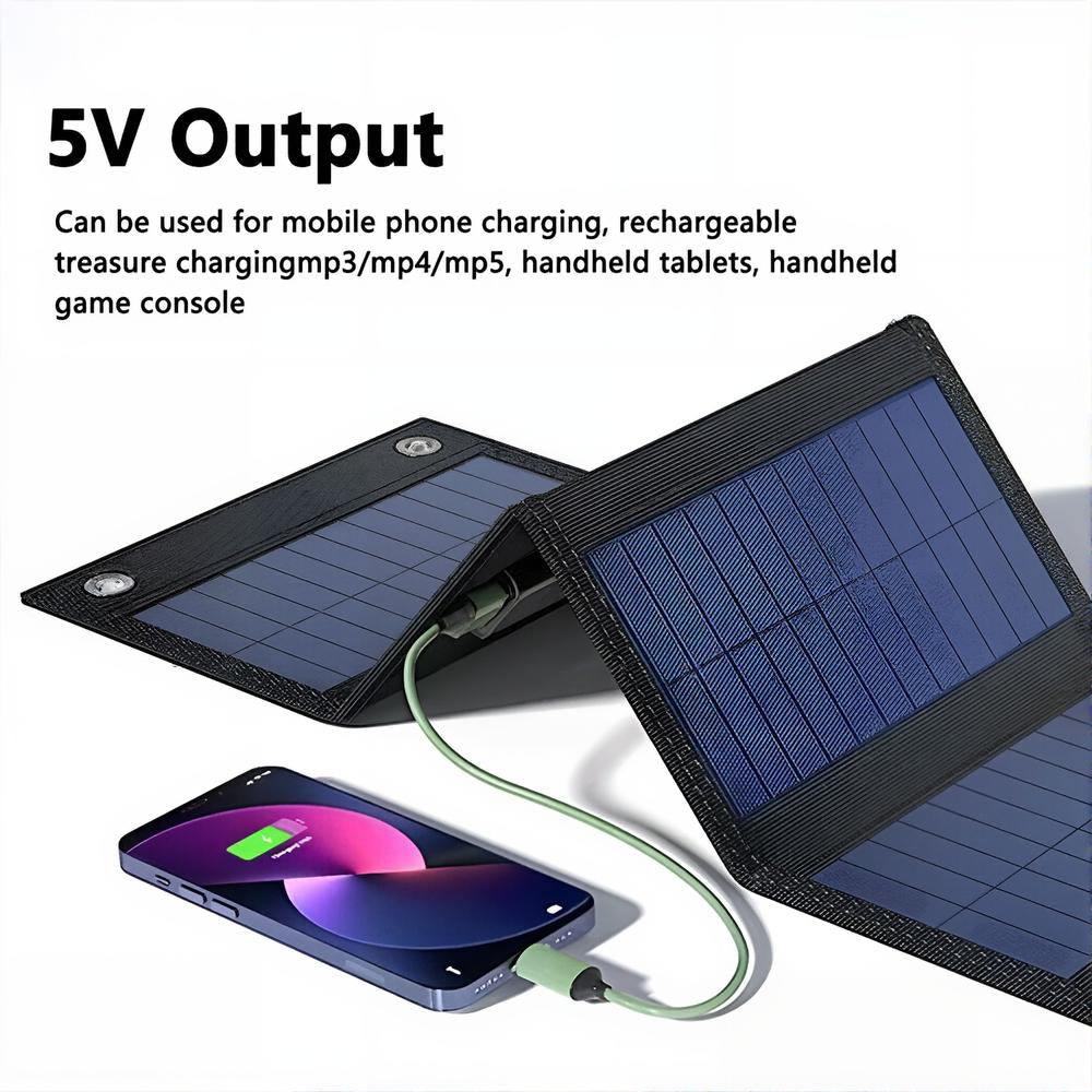 Portable Solar Panel with USB Charging – 80W Foldable Design