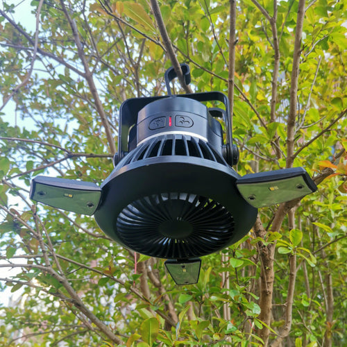 SolarBreeze Pro™ – 3-in-1 Fan, Light & USB Charger