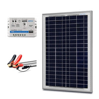 MORA SunPort™ 25W Micro Solar Kit — SAE Quick-Connect + 5A Smart Charge Controller