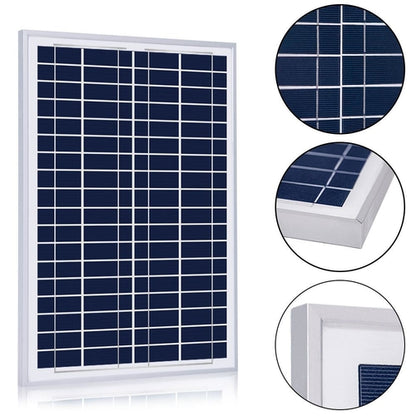 MORA SunPort™ 25W Micro Solar Kit — SAE Quick-Connect + 5A Smart Charge Controller