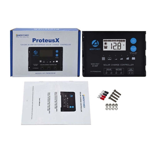 MORA GridSafe™ ProteusX 20A Waterproof PWM Solar Controller