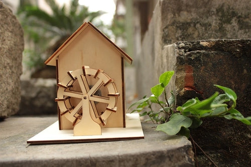 MORA SunMill™ – Buildable Solar Watermill Desk Model